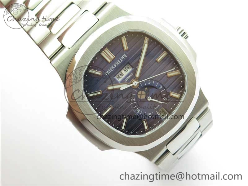 Nautilus 5726 SS V9F Best Edition Blue Dial Working Annual Calendar SS BRACELET A.324 V2