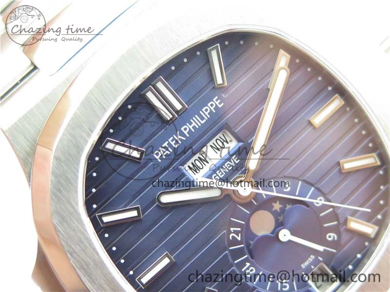 Nautilus 5726 SS V9F Best Edition Blue Dial Working Annual Calendar SS BRACELET A.324 V2