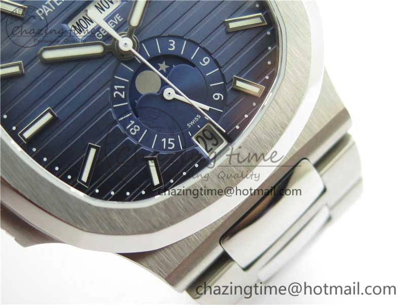 Nautilus 5726 SS V9F Best Edition Blue Dial Working Annual Calendar SS BRACELET A.324 V2