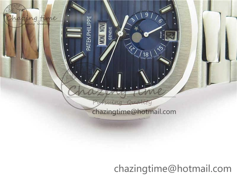 Nautilus 5726 SS V9F Best Edition Blue Dial Working Annual Calendar SS BRACELET A.324 V2