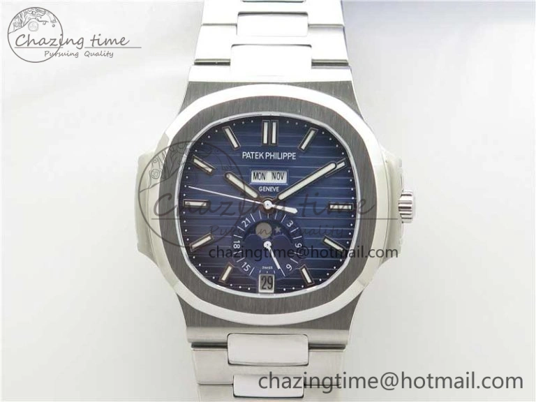 Nautilus 5726 SS V9F Best Edition Blue Dial Working Annual Calendar SS BRACELET A.324 V2