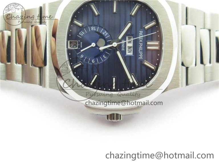 Nautilus 5726 SS V9F Best Edition Blue Dial Working Annual Calendar SS BRACELET A.324 V2