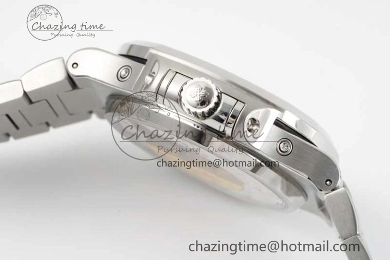 Nautilus 5740 SS GRF Best Edition Blue Dial Diamonds Bezel on SS Bracelet A240