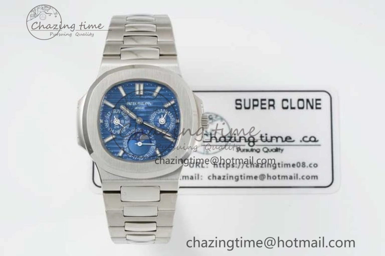 Nautilus 5740 SS GRF Best Edition Blue Dial on SS Bracelet A240