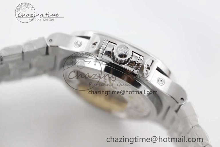 Nautilus 5740 SS GRF Best Edition Green Dial Diamonds Bezel on SS Bracelet A240