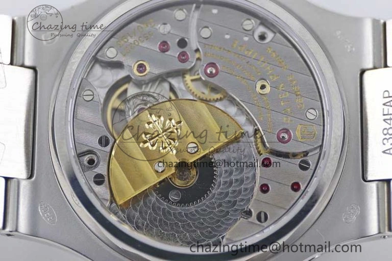 Nautilus 5740 SS GRF Best Edition Green Dial Diamonds Bezel on SS Bracelet A240