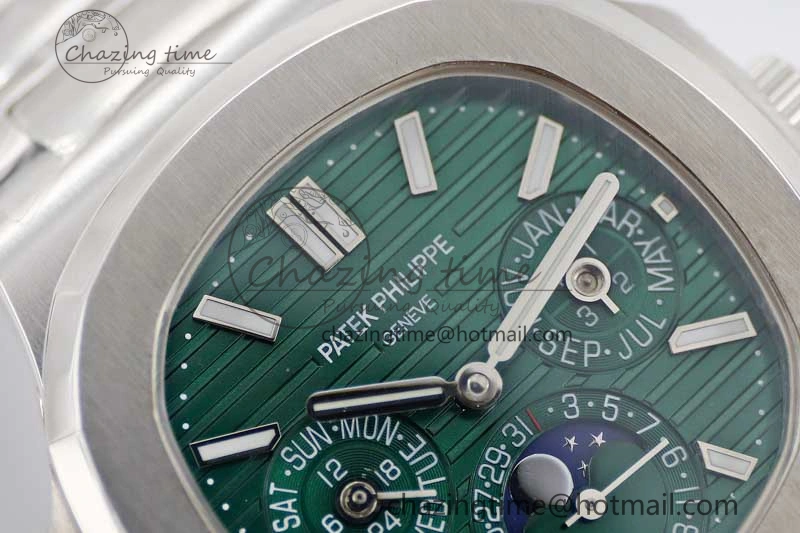 Nautilus 5740 SS GRF Best Edition Green Dial on SS Bracelet A240