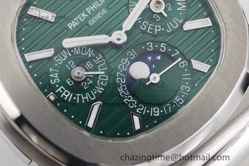 Nautilus 5740 SS GRF Best Edition Green Dial on SS Bracelet A240
