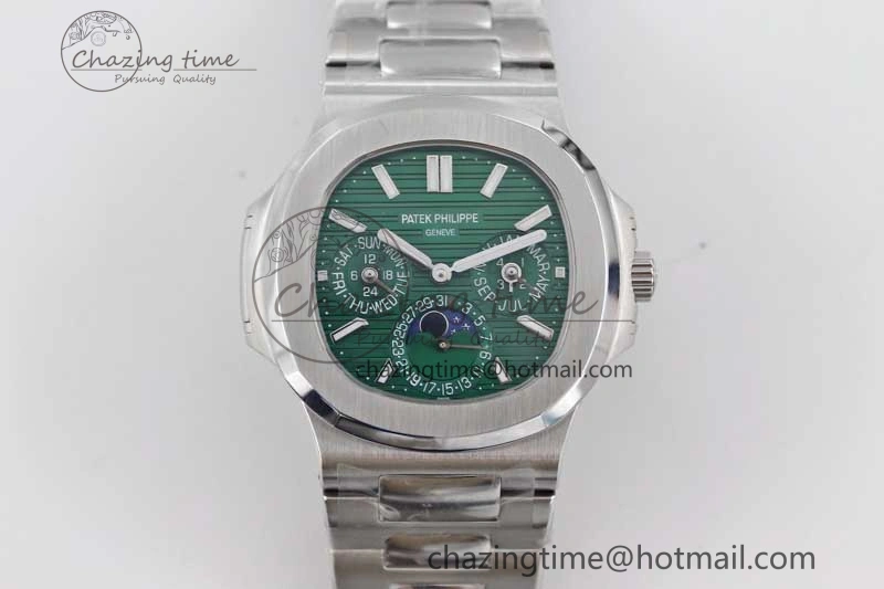 Nautilus 5740 SS GRF Best Edition Green Dial on SS Bracelet A240