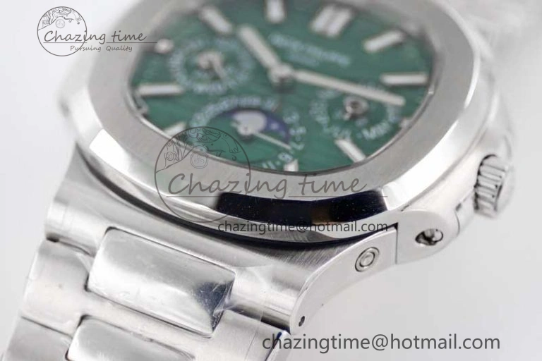 Nautilus 5740 SS GRF Best Edition Green Dial on SS Bracelet A240