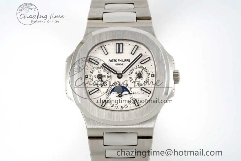 Nautilus 5740 SS GRF Best Edition White Dial on SS Bracelet A240