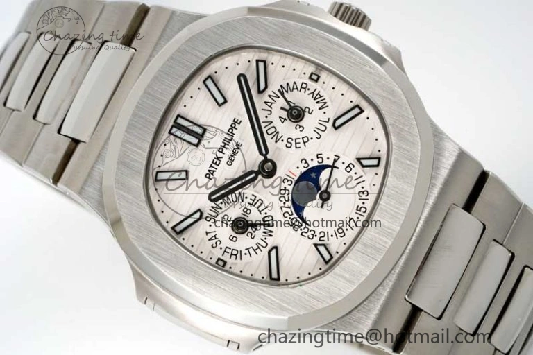 Nautilus 5740 SS GRF Best Edition White Dial on SS Bracelet A240
