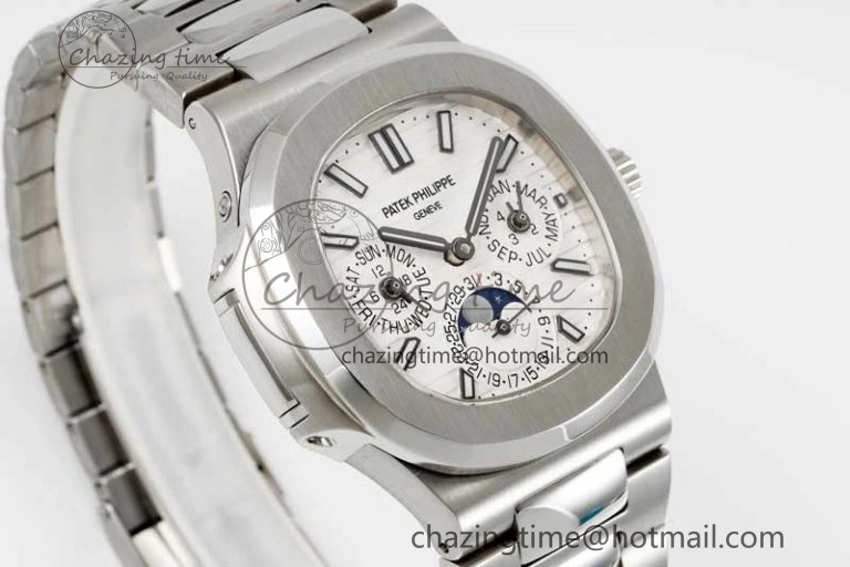 Nautilus 5740 SS GRF Best Edition White Dial on SS Bracelet A240