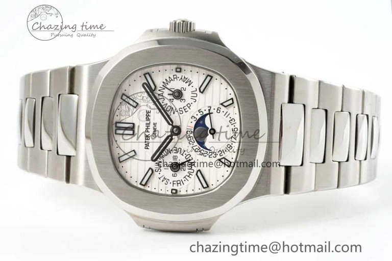 Nautilus 5740 SS GRF Best Edition White Dial on SS Bracelet A240