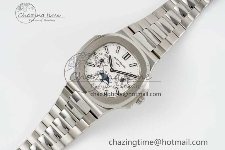 Nautilus 5740 SS GRF Best Edition White Dial on SS Bracelet A240