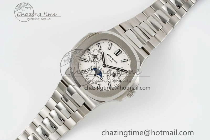 Nautilus 5740 SS GRF Best Edition White Dial on SS Bracelet A240