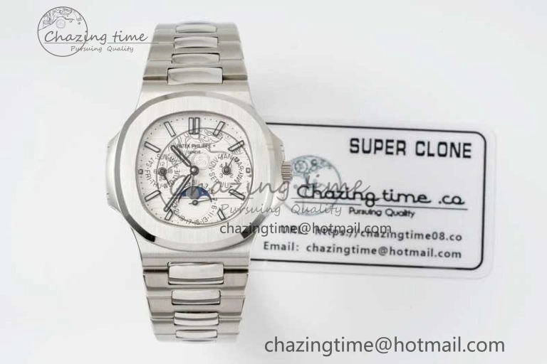 Nautilus 5740 SS GRF Best Edition White Dial on SS Bracelet A240