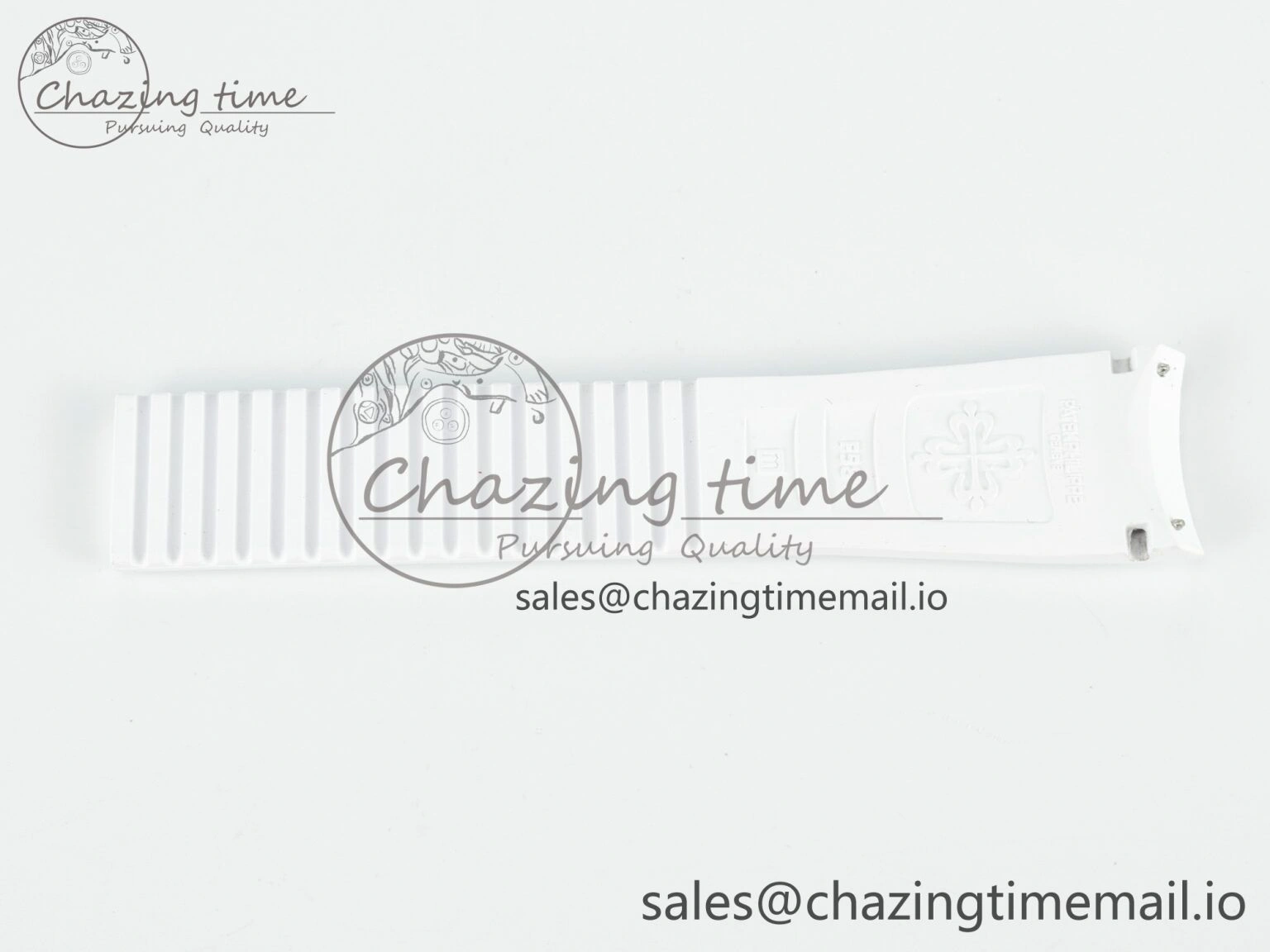 Nautilus 5980 Best Edition White Rubber Strap (Fits the Gen size)