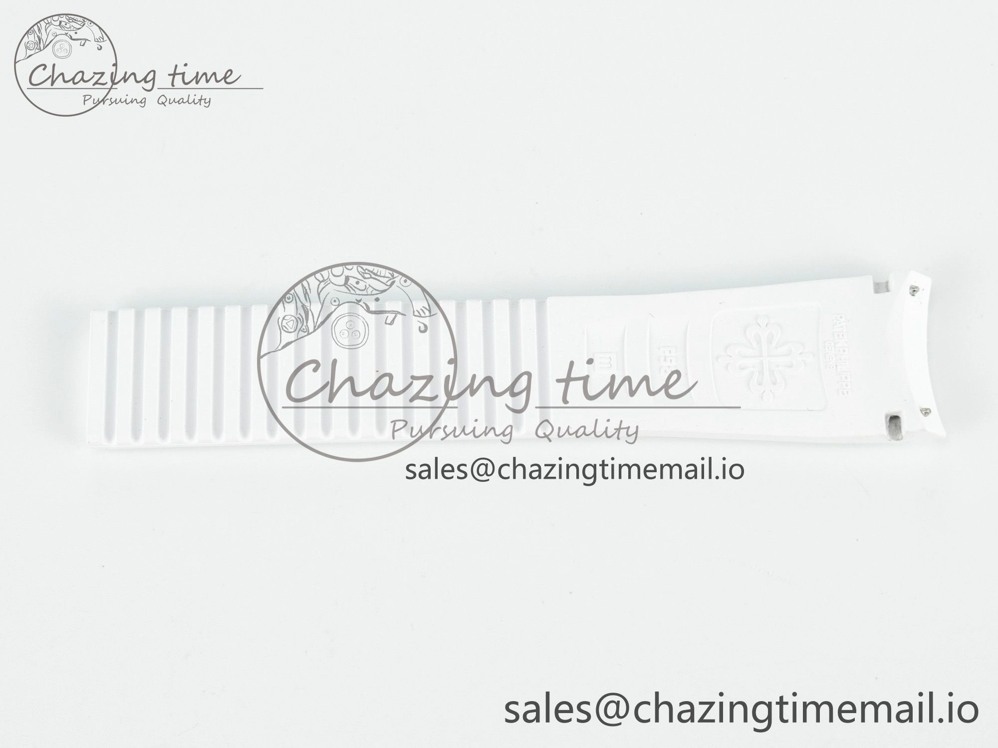 Nautilus 5980 Best Edition White Rubber Strap (Fits the Gen size)