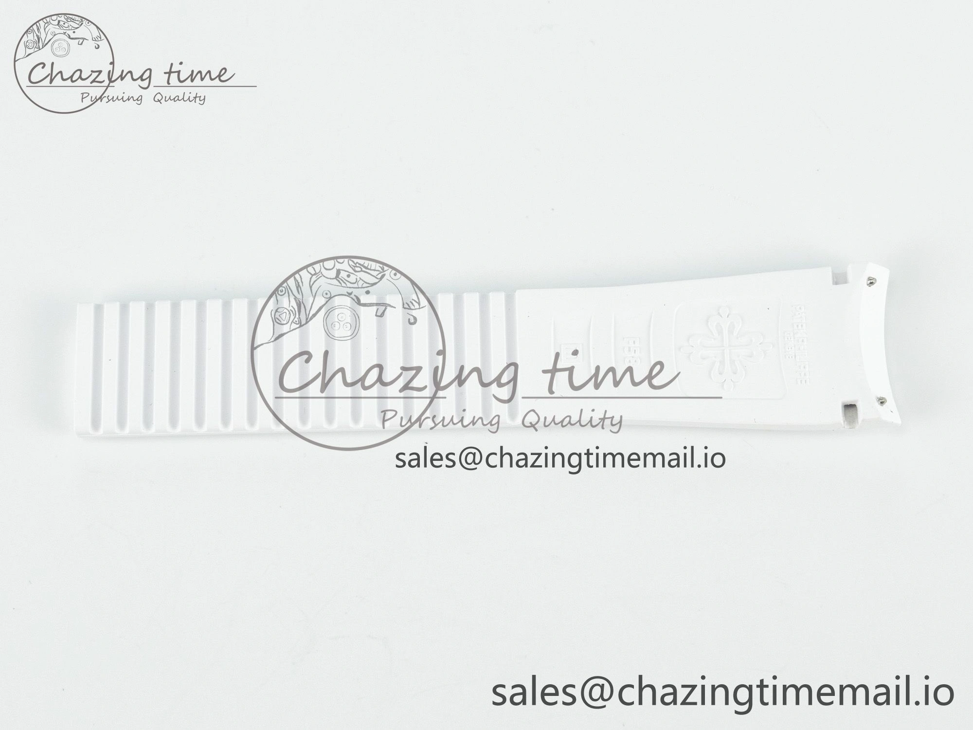Nautilus 5980 Best Edition White Rubber Strap (Fits the Gen size)