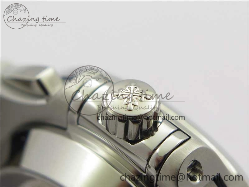 Nautilus 5980 SS 3KF Best Edition Blue Dial on Black Leather Strap A7750