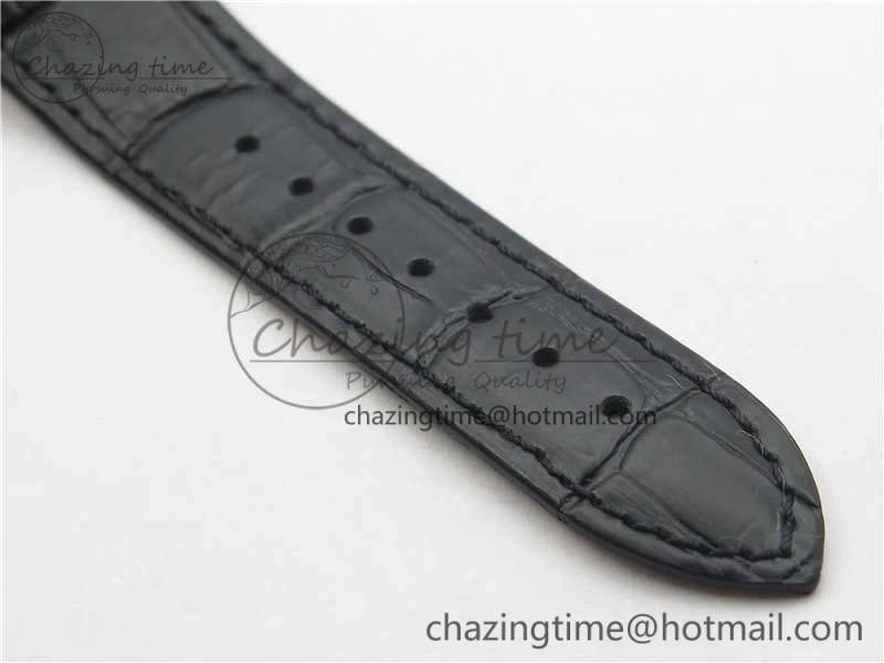 Nautilus 5980 SS 3KF Best Edition Blue Dial on Black Leather Strap A7750