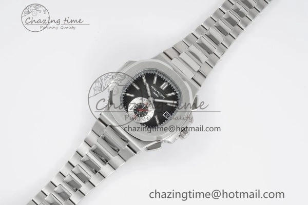 Nautilus 5980 SS PPF Best Edition Black Dial on SS Bracelet A28-520