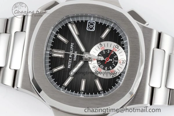 Nautilus 5980 SS PPF Best Edition Black Dial on SS Bracelet A28-520