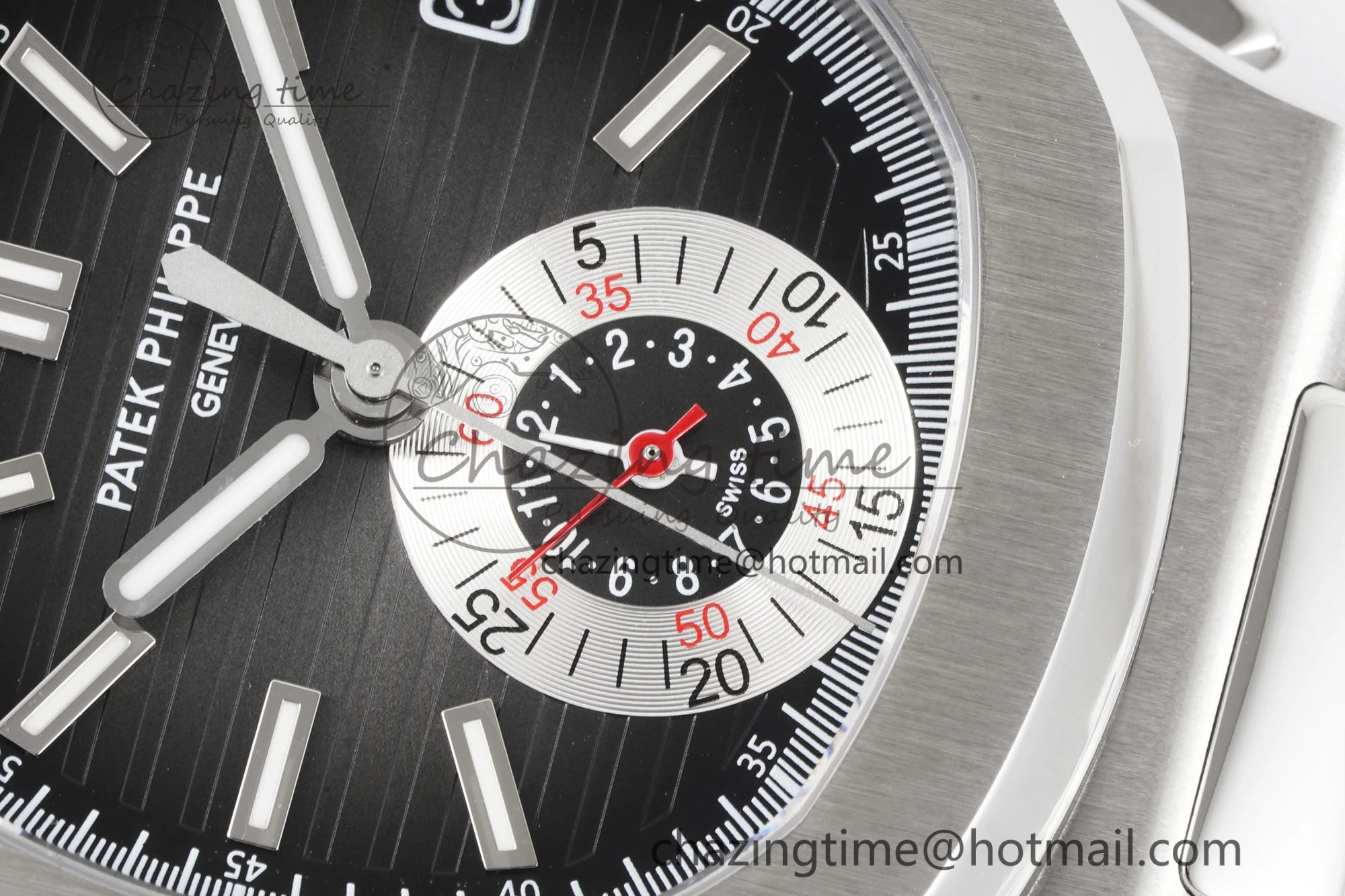 Nautilus 5980 SS PPF Best Edition Black Dial on SS Bracelet A28-520