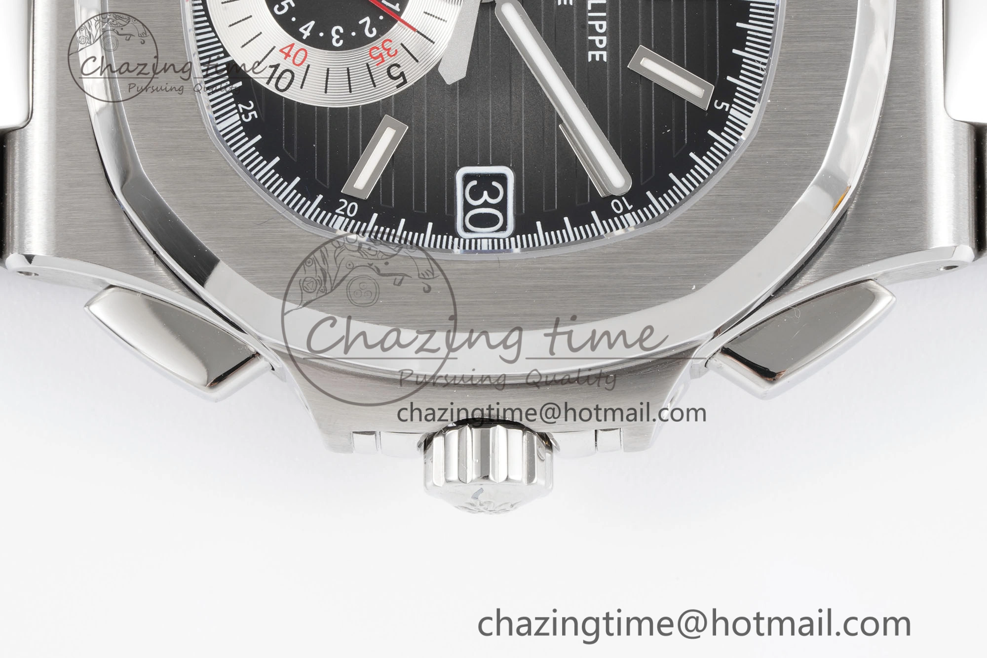 Nautilus 5980 SS PPF Best Edition Black Dial on SS Bracelet A28-520