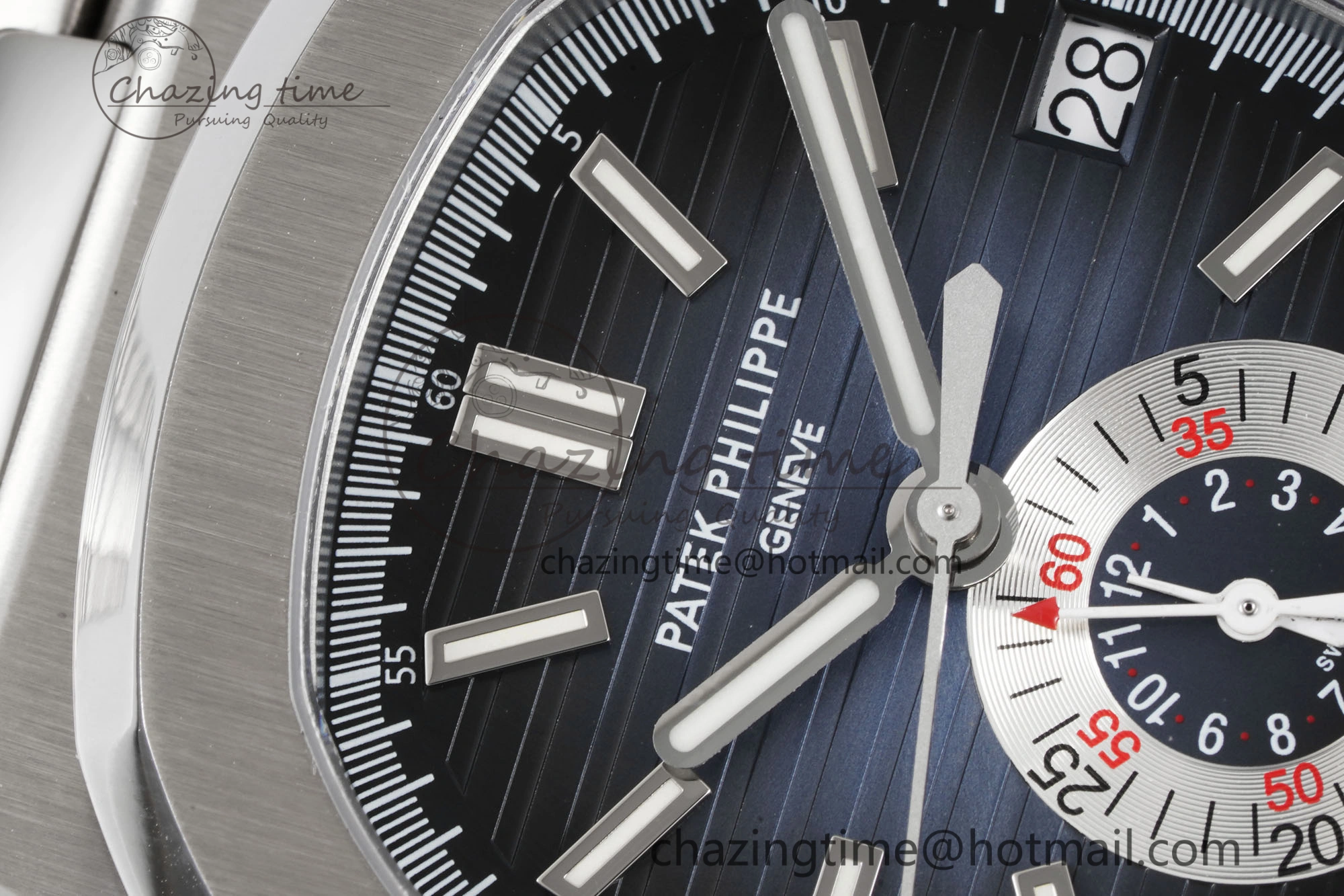 Nautilus 5980 SS PPF Best Edition Blue Dial on SS Bracelet A28-520