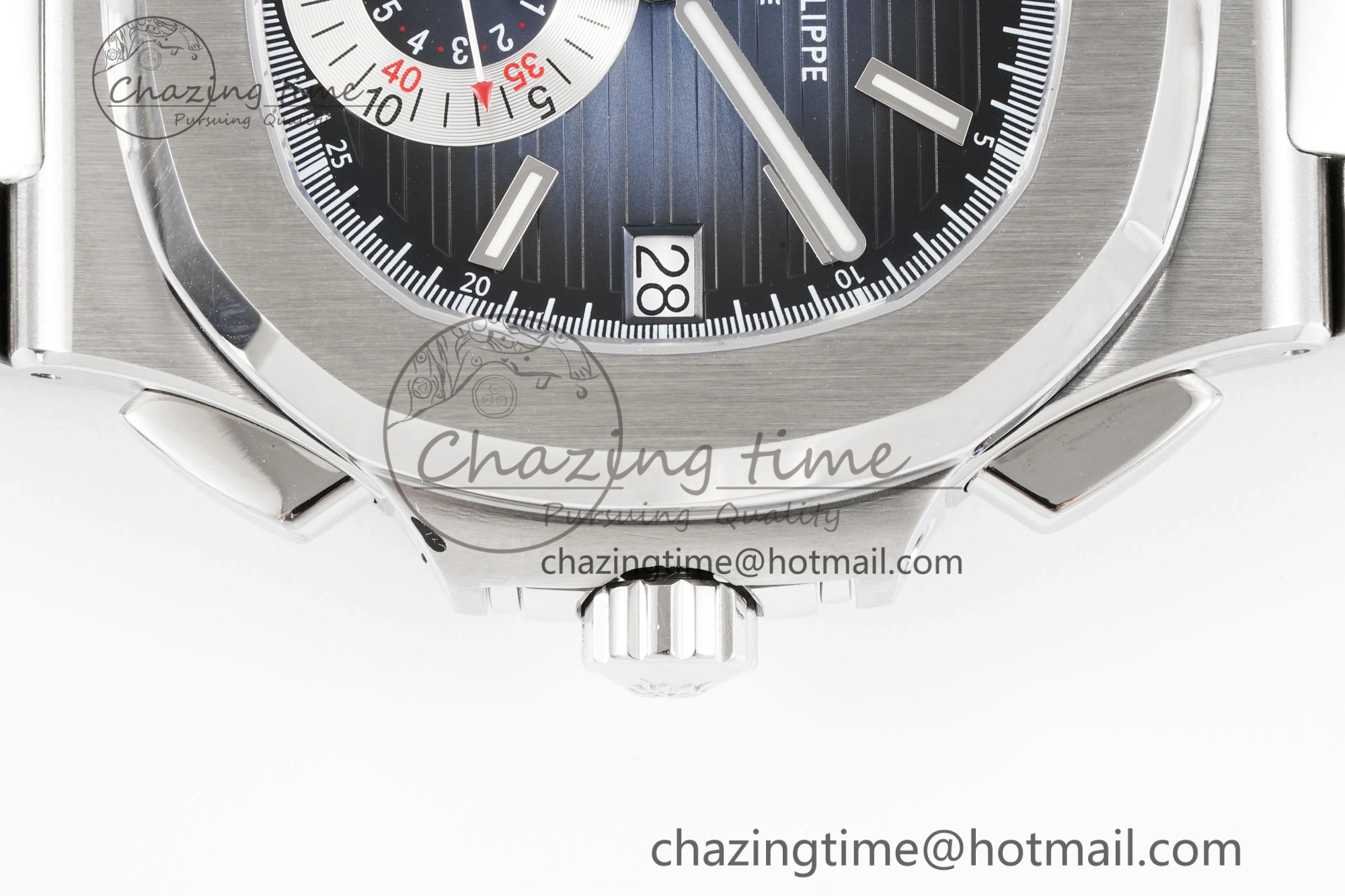 Nautilus 5980 SS PPF Best Edition Blue Dial on SS Bracelet A28-520