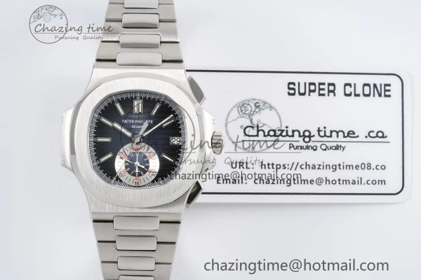 Nautilus 5980 SS PPF Best Edition Blue Dial on SS Bracelet A28-520