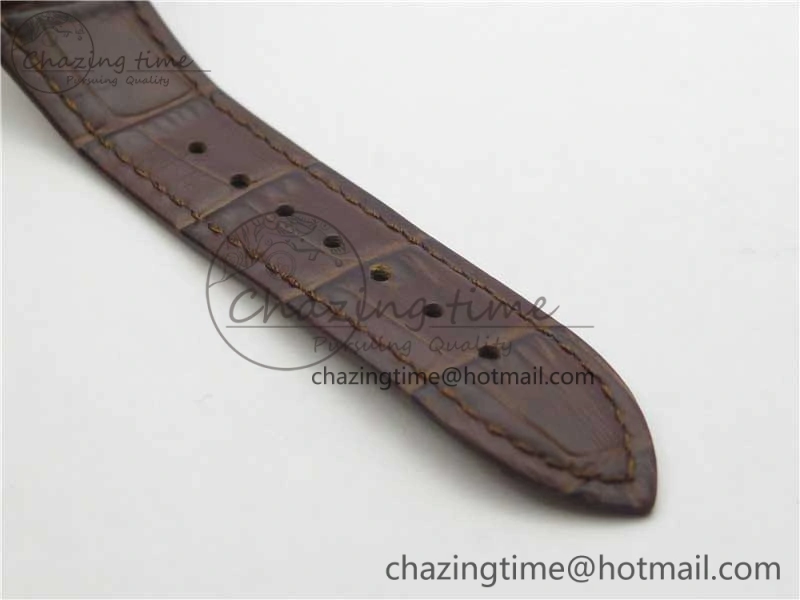 Nautilus 5980 SS RG 3KF Best Edition Blue Dial on Brown Leather Strap A7750