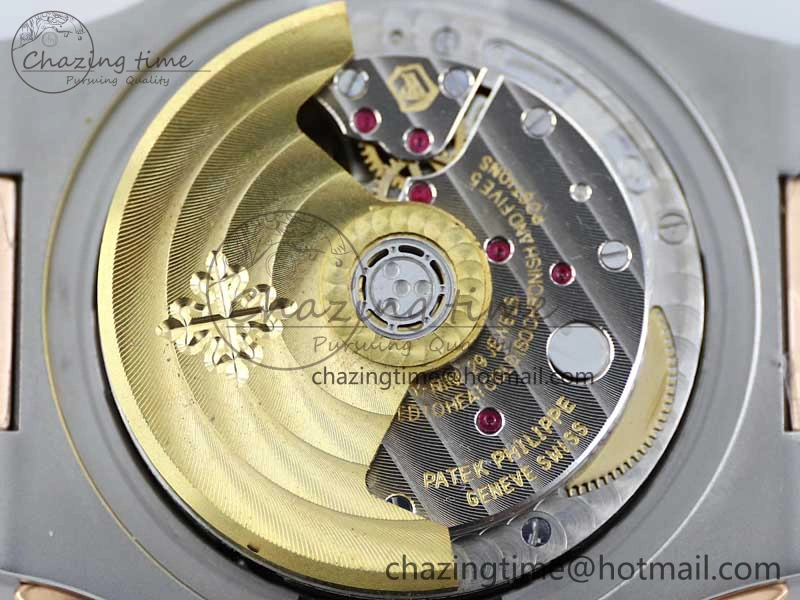 Nautilus 5980 SS RG TWF Best Edition Blue Dial on SS RG Bracelet A7750