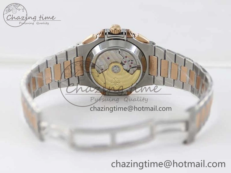Nautilus 5980 SS RG TWF Best Edition Blue Dial on SS RG Bracelet A7750