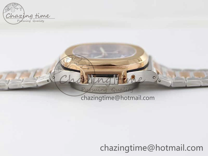 Nautilus 5980 SS RG TWF Best Edition Blue Dial on SS RG Bracelet A7750