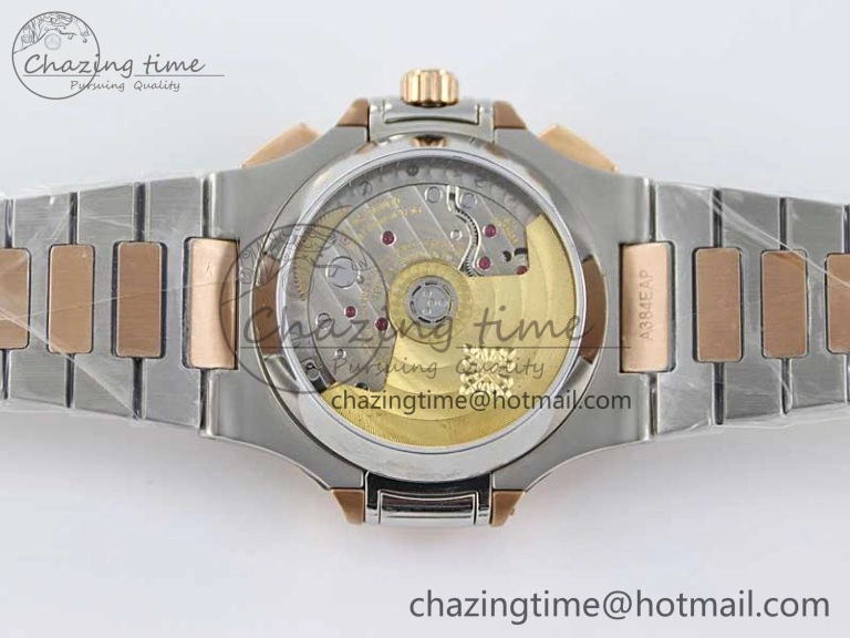 Nautilus 5980 SS RG TWF Best Edition Blue Dial on SS RG Bracelet A7750