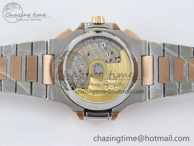 Nautilus 5980 SS RG TWF Best Edition Blue Dial on SS RG Bracelet A7750