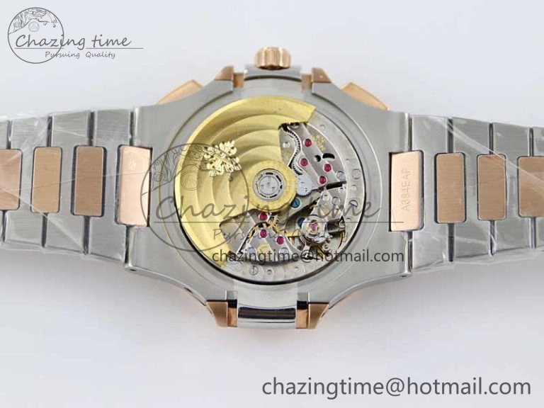 Nautilus 5980 SS RG TWF Best Edition Blue Dial on SS RG Bracelet A7750
