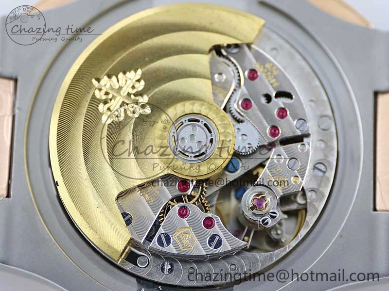 Nautilus 5980 SS RG TWF Best Edition Blue Dial on SS RG Bracelet A7750