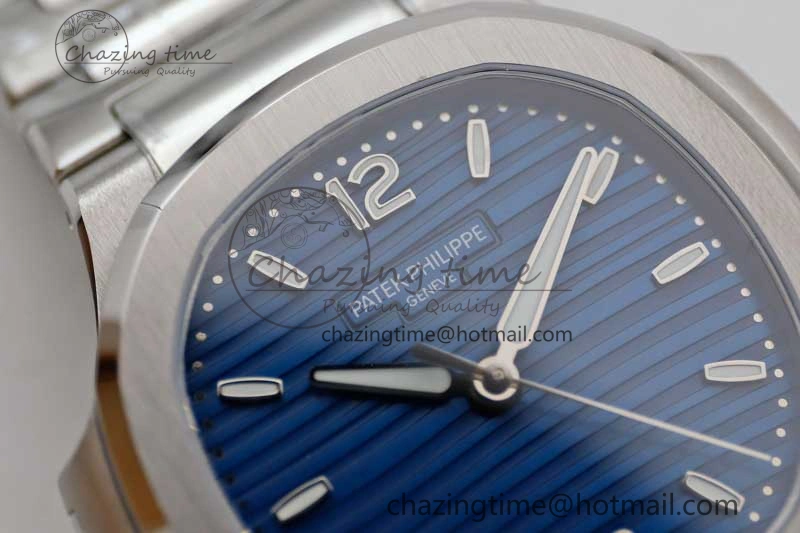 Nautilus 7118 Ladies MSF 1:1 Best Edition Blue Dial on SS Bracelet A324 Super Clone