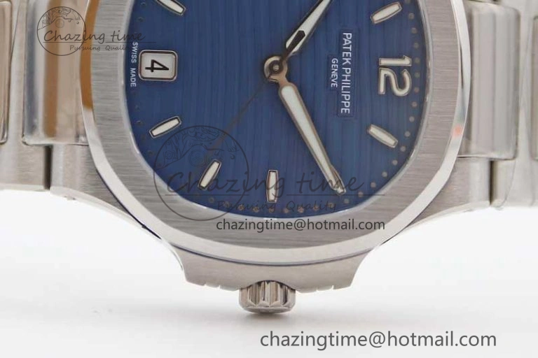 Nautilus 7118 Ladies MSF 1:1 Best Edition Blue Dial on SS Bracelet A324 Super Clone