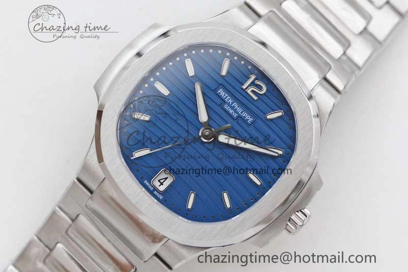 Nautilus 7118 Ladies MSF 1:1 Best Edition Blue Dial on SS Bracelet A324 Super Clone
