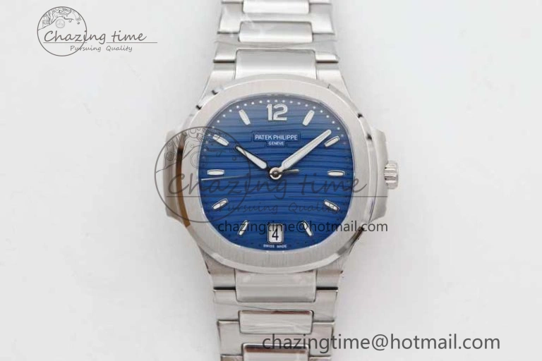 Nautilus 7118 Ladies MSF 1:1 Best Edition Blue Dial on SS Bracelet A324 Super Clone