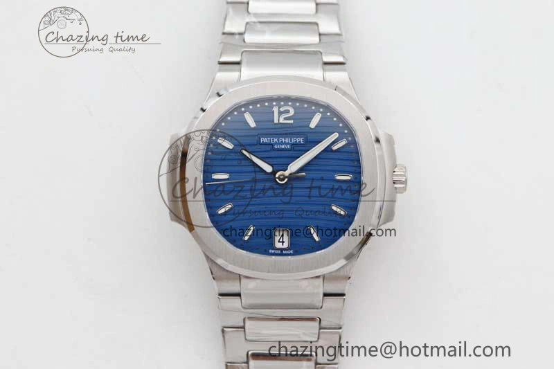 Nautilus 7118 Ladies MSF 1:1 Best Edition Blue Dial on SS Bracelet A324 Super Clone