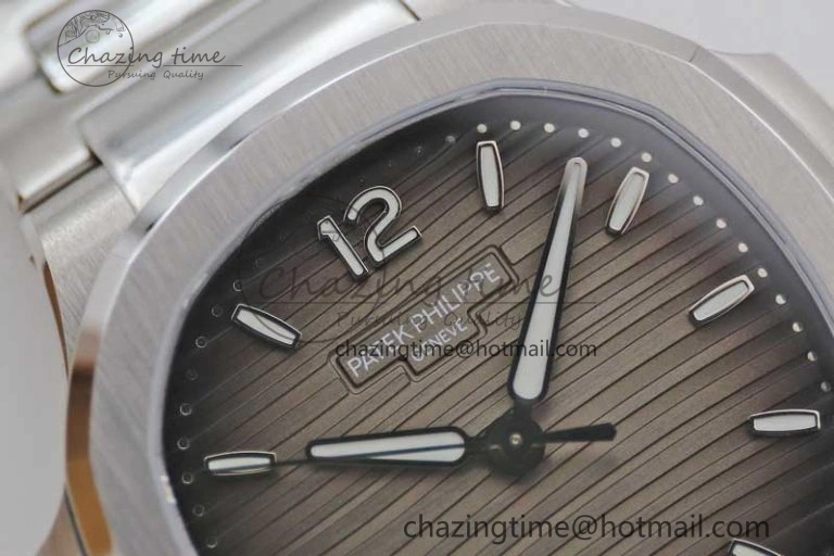 Nautilus 7118 Ladies MSF 1:1 Best Edition Gray Dial on SS Bracelet A324 Super Clone