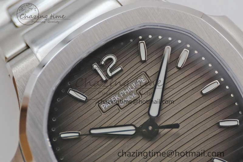 Nautilus 7118 Ladies MSF 1:1 Best Edition Gray Dial on SS Bracelet A324 Super Clone