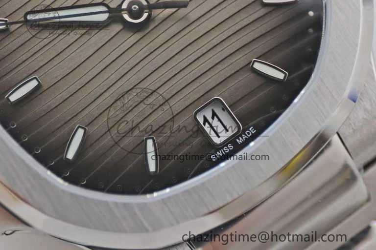 Nautilus 7118 Ladies MSF 1:1 Best Edition Gray Dial on SS Bracelet A324 Super Clone