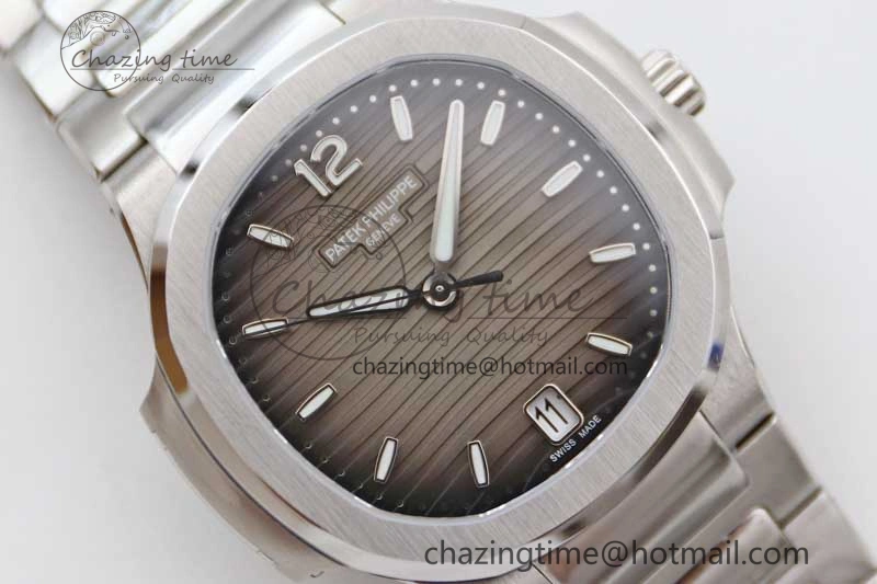 Nautilus 7118 Ladies MSF 1:1 Best Edition Gray Dial on SS Bracelet A324 Super Clone